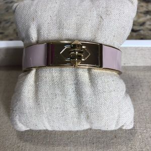 STELLA & DOT Rebel Bangle in Blush/Pink Enamel NIB